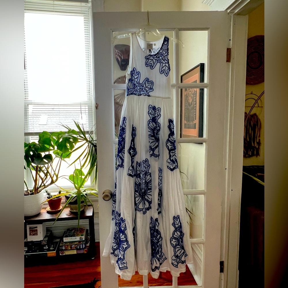 Anthropologie HD Embroidered Maxi Dress - XS